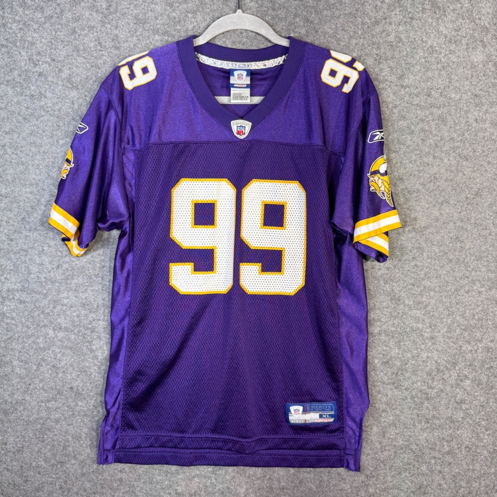 Minnesota Vikings Football Jersey NFL Reebok Hovan #99 Purple Mens XL